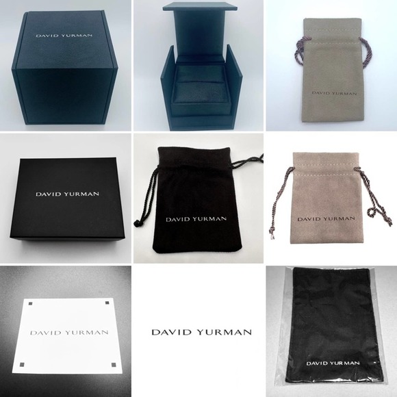 New David Yurman Black and White Jewelry Polishing Cloth New in Plastic 6”x 3.5” - Picture 6 of 7